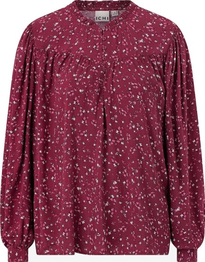 ICHI Bluse Ihvera Ls20 Rød