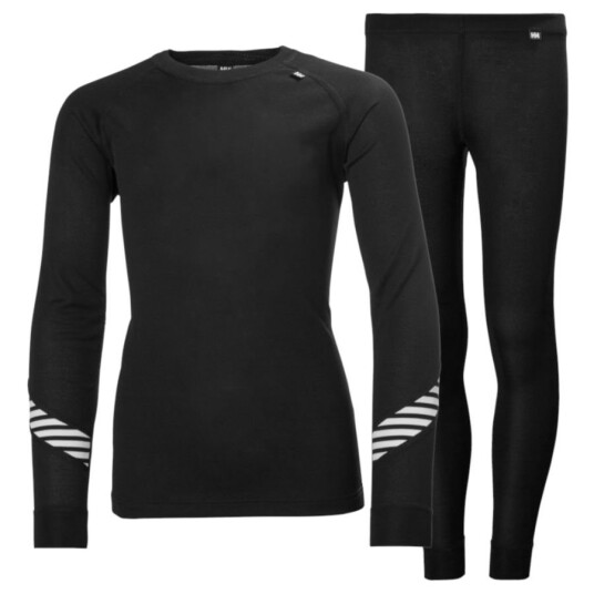 Helly Hansen Lifa Sett, Junior, Black 152