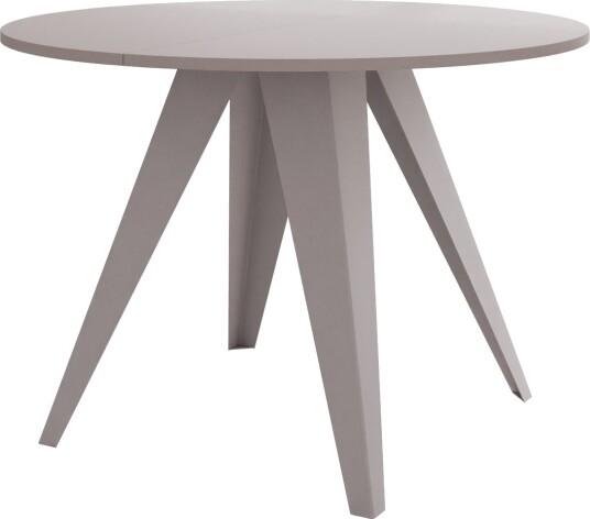 Hoban Spisebord rundt uttrekkbart 100-138 cm - Beige