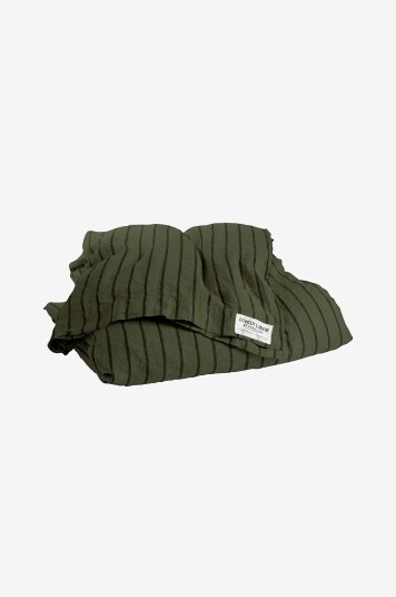 Lovely Linen Dynetrekk Stripe Grønn