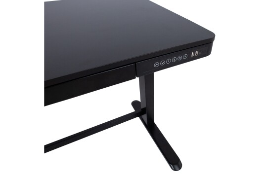 Skrivebord Cogito 120 cm Hev og Senkbart Svart