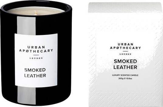 Urban Apøthecary Luxury Candle Smoked Leather Hvit