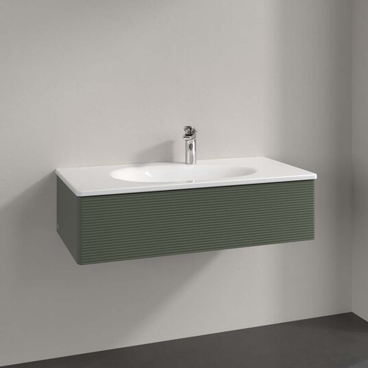 Villeroy & Boch Antao Servantskap med 1 skuff 98,8x49,3x25,6 cm m/lys Grønn Matt