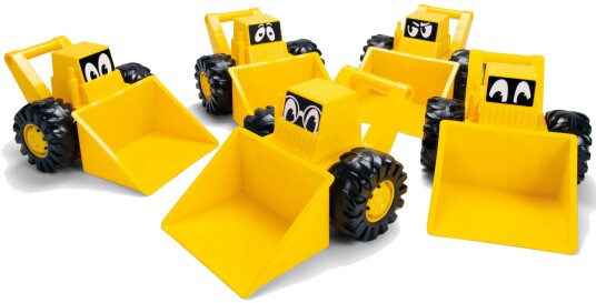 Dantoy Lekebulldoser Med 5 Ansiktsuttrykk 33 cm 2+ År