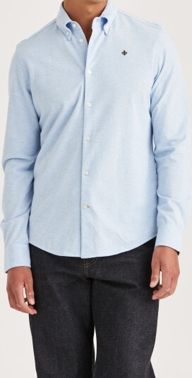 Morris Camden Piqué Shirt - Blue - S