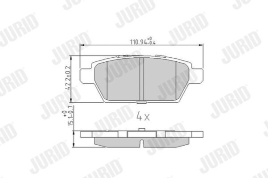 Bremseklosser JURID 572653J