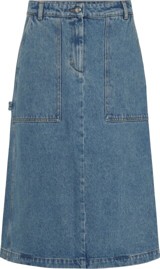 Maison Kitsune Workwear Denim Skirt Blue 29