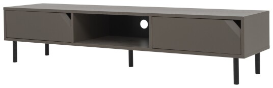 Tenzo Corner mediabänk Taupe 176,5 x 43 cm Brun