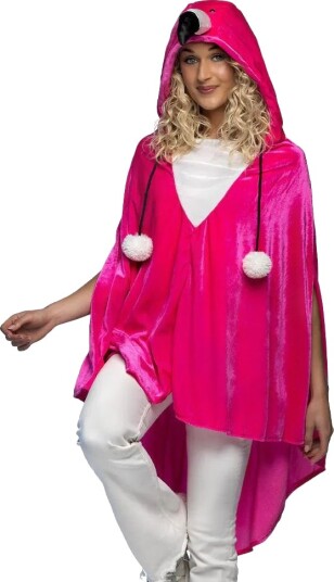 Flamingo Kostymeponcho til Voksen