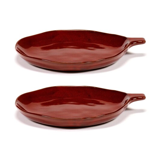 Serax La Mère fat med håndtak Ø17 cm 2-pakn. Venetian red