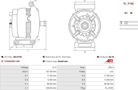 AS PL A01472S Dynamo