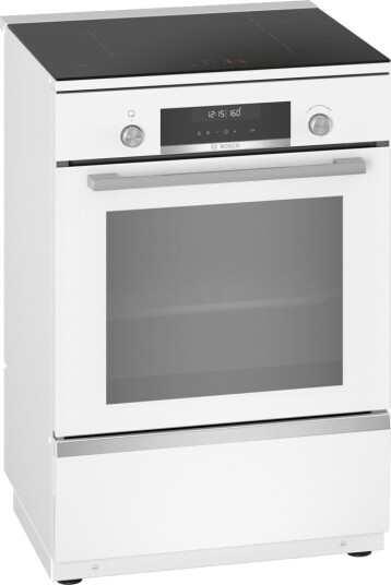Bosch HLS79W321U 4-Platers Induksjonskomfyr med Pyrolyse Rengjøring - Hvit