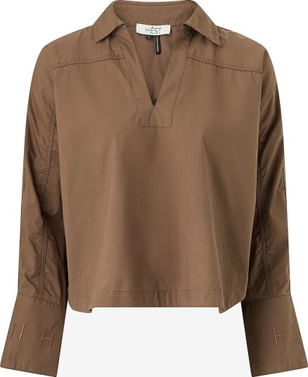 Hést Topp Miriam Shirt Brun