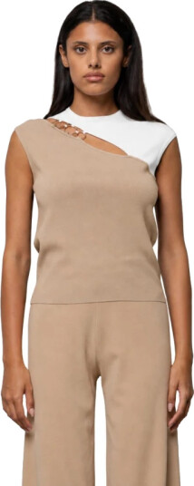 Kaos Dame Topper Beige S, Kaos Dame Topper Beige S,