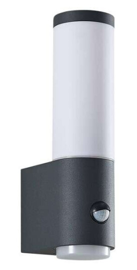 Lindby Okari utendørs vegglampe med sensor, rett Lindby Okari utendørs vegglampe med sensor, rett