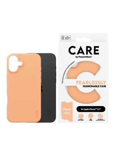 PanzerGlass CARE Fashion Mobildeksel Oransje iPhone 16 Plus