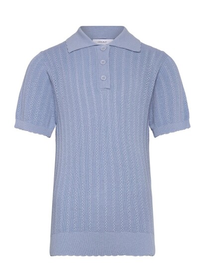 Grunt Grseha Sap Ss Polo Knit   Blue   152