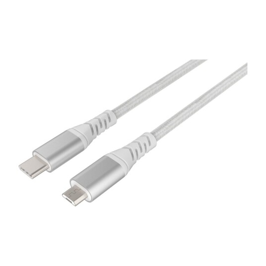 DACOTA PLATINUM USBC-MICROUSB KABEL 1 M, HVIT