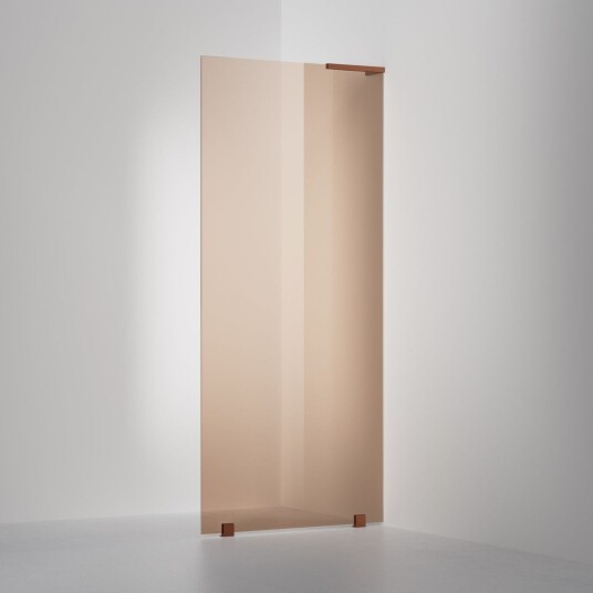 INR Iconic Nordic Rooms Dusjvegg ARC 20 Original Skjermvegg Måltilpasset Brushed Bronze / Høyre Bronse Glass