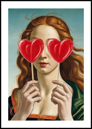 Sweet Hearts Portrait Plakat / 30x40