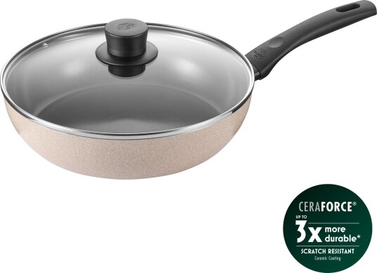 Ballarini Ledro Saute Pan med lokk Beige 28 cm Ballarini Ledro Saute Pan med lokk Beige 28 cm
