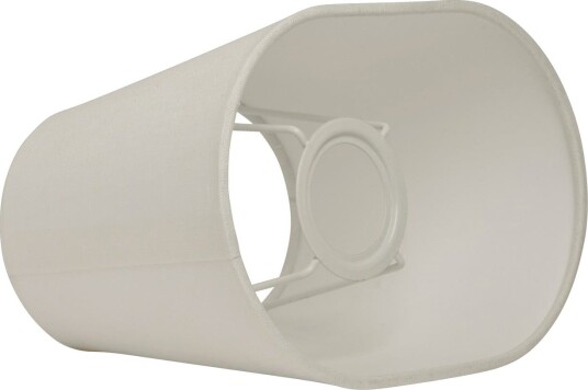 Basic oval lampeskjerm, hvit, lengde 20 cm – Watt & Veke - Design - Stoff / Tekstil