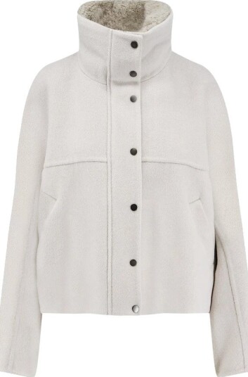 Brunello Cucinelli, Dame, Jakker, Grå, L,