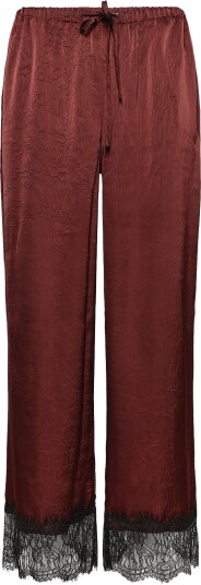 Topshop Tsemma Satin Trouser   Burgundy   36