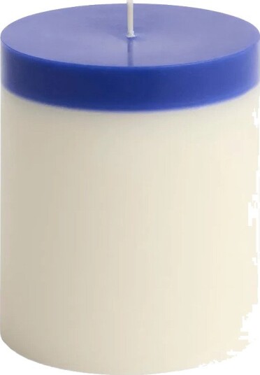HAY Silo Candle blokklys Ivory royal blue Ø9,5×11 cm