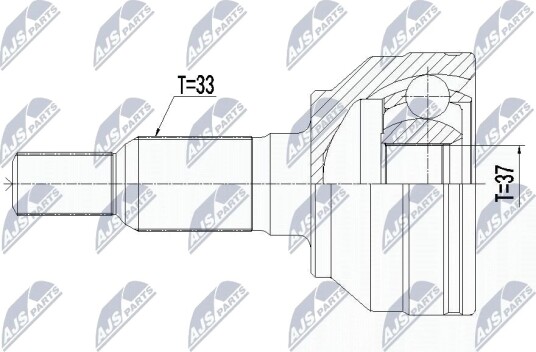 Nty Drivknute drivaksel NTY NPZ CH 024