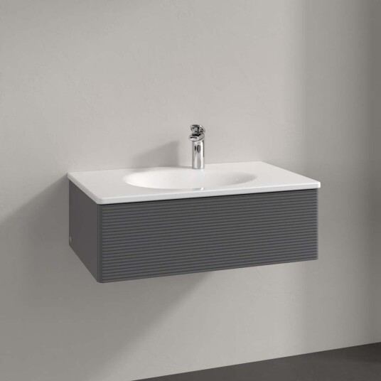 Villeroy & Boch Antao Servantskap med 1 skuff 78,8x49,6x25,6 cm u/lys Antrasitt Matt