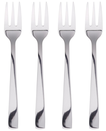 Aida Raw kakegaffel 4 deler Blankpolert rustfritt stål Aida Raw kakegaffel 4 deler Blankpolert rustfritt stål