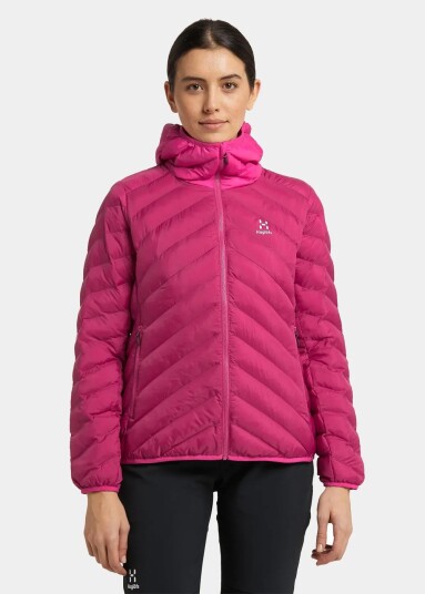 Haglöfs Särna Mimic Hood Women Deep Pink/Ultra Pink S Vinterjakker Haglöfs Särna Mimic Hood Women Deep Pink/Ultra Pink S Vinterjakker