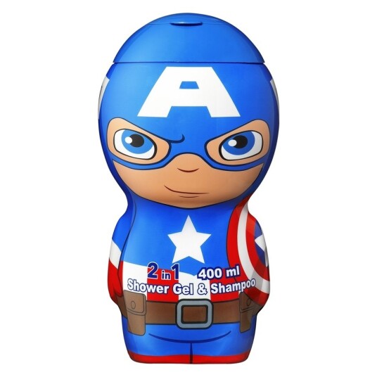 Air val International Captain America Shower Gel & Shampoo 400ml Air val International Captain America Shower Gel & Shampoo 400ml