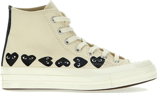 Comme des Garçons Play Herre Sko Hvit 44 EU, Comme des Garçons Play Herre Sko Hvit 44 EU,