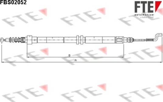 FTE 9250055 Tautrekk håndbremse FTE 9250055 Tautrekk håndbremse