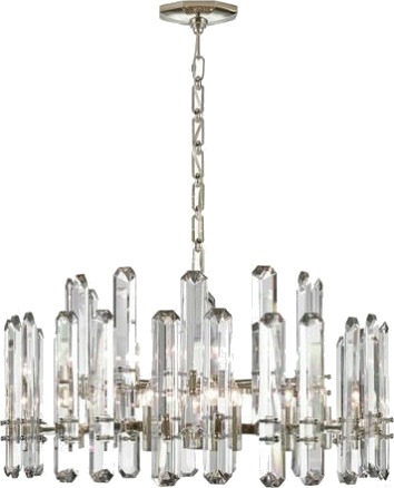 Bonnington Large Chandelier Polished Nickel