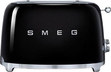 Smeg 50's Style Brødrister TSF01 Svart med Opptiningsfunksjon