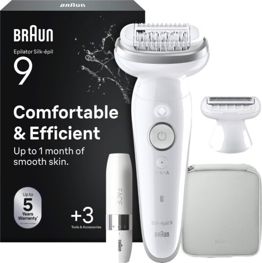 Braun Silk-Épil 9 9-341 Hvit 40 Pinsett Microgrip Batteri 100 240 V 50 60 Hz Braun Silk-Épil 9 9-341 Hvit 40 Pinsett Microgrip Batteri 100 240 V 50 60 Hz