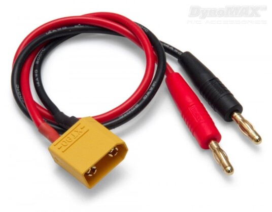 DynoMAX 9689 XT90 - Ladekabel med XT90 plugg til 4mm bananplugg