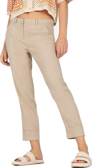 Cambio Krystal Linen Flat White Beige 42 Cambio Krystal Linen Flat White Beige 42