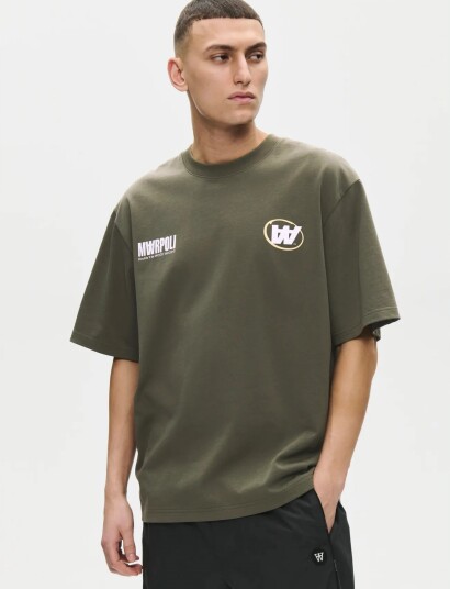 WOOD WOOD Wwliam Team Tee 25431 Khaki green S