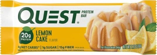 Questbar sitron kake 60 gr Questbar sitron kake 60 gr