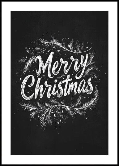 Holiday Chalk Wishes Plakat Plakat / 21x30cm