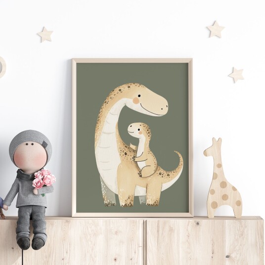 Plakat Dinosaurklem