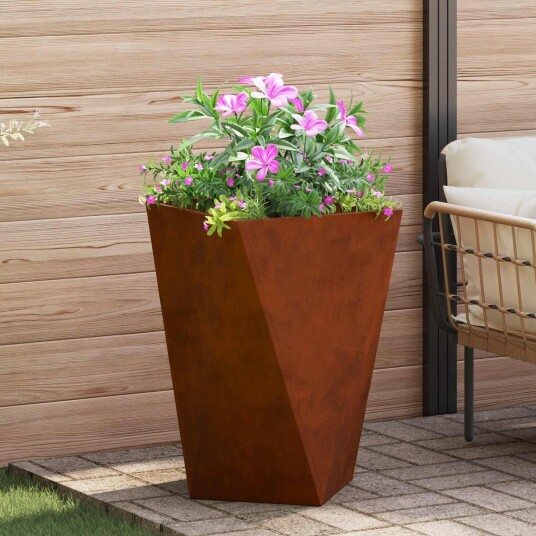 vidaXL Plantekassed Rusten 50 x 50 x 75 cm Cortenstål