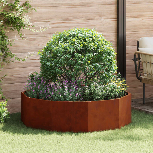 vidaXL Plantekassed Rusten 120 x 120 x 35 cm Cortenstål vidaXL Plantekassed Rusten 120 x 120 x 35 cm Cortenstål