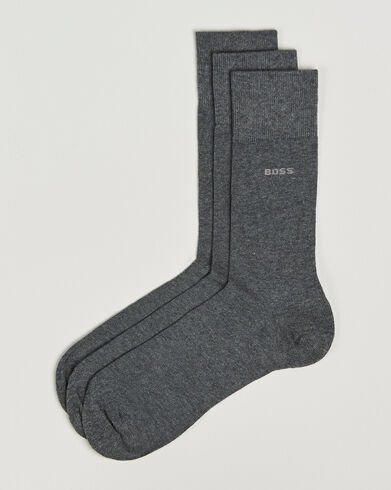 Boss BLACK 3-Pack RS Uni Socks Medium Grey