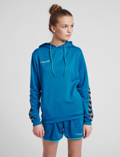 Hummel Hmlauthentic Poly Hoodie Woman   Blue   XS