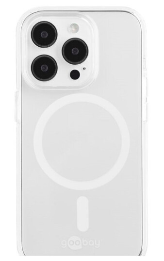 Goobay PureFlex+ Mobildeksel for iPhone 14 Pro med Magnetisk Festesystem Gjennomsiktig